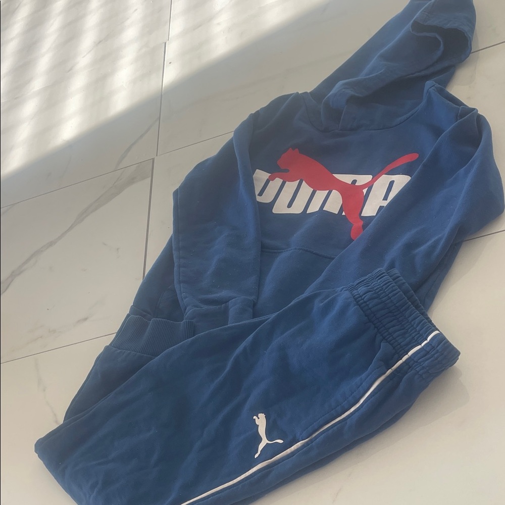 Puma Kids Blue Tracksuit set